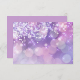 Bat Mitzvah Sparkle Lights Lila Pink UAWG RSVP Karte