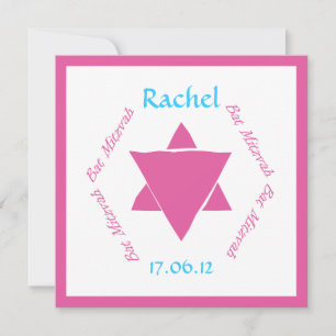Bat Mitzvah Star der Einladung von David, personal