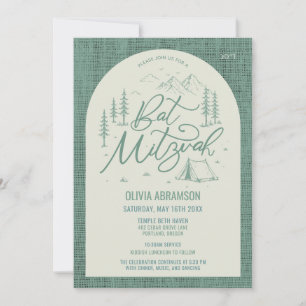 Bat Mitzwa Einladung Camp Thema Outdoor