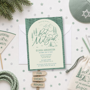 Bat Mitzwa Einladung Camp Thema Outdoor