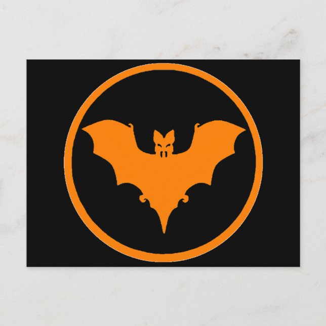 Bat Moon Postkarte (Vorderseite)