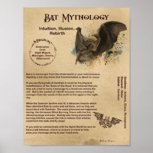 BAT MYTHOLOGY POSTER