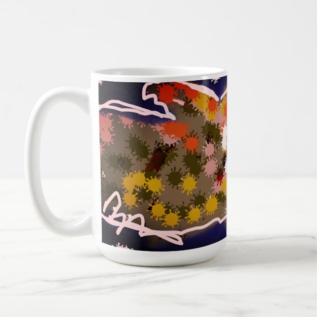 Bat Night Sky Kaffeetasse (Links)