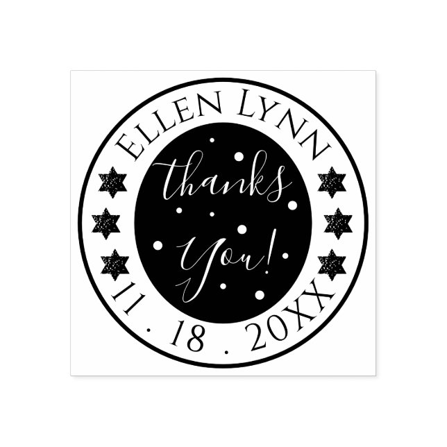 Bat oder Bar Mitzvah Stars Inking Rubber Briefmark Gummistempel (Prägung)