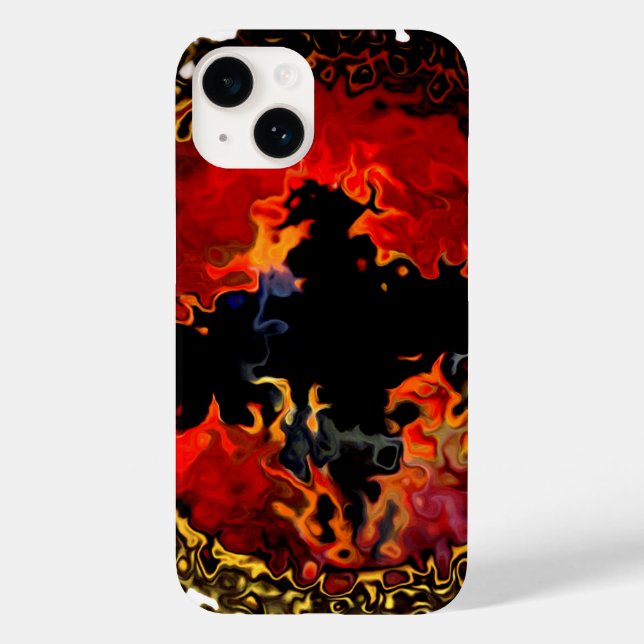 Bat on Fire Cool Animal Case-Mate iPhone Hülle (Rückseite)