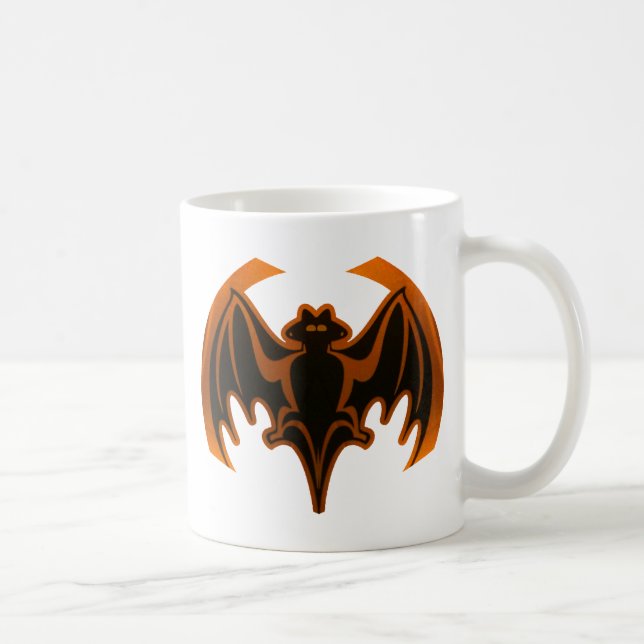 Bat Orange Das MUSEUM Zazzle Geschenke Tasse (Rechts)