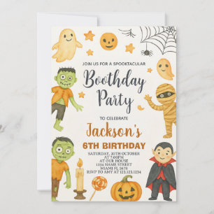 Bat Party Kinder Halloween Geburtstagsfeier Einlad Einladung