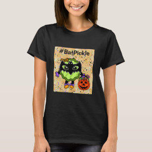 Bat Pickle Witziges Halloween-Pickle T-Shirt