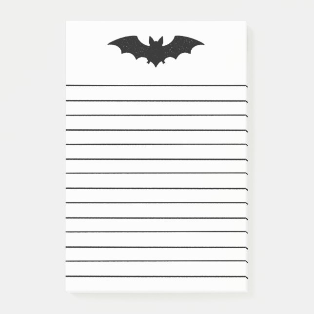 Bat Post-it Klebezettel (Vorderseite)