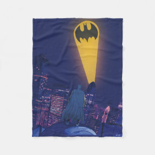 Bat Signal Over Gotham Fleecedecke