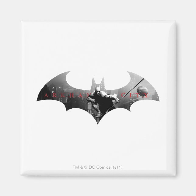 Bat Symbol für Arkham City Magnet (Vorne)