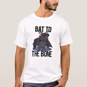 Bat to the Bone Funny Animal Puff T-Shirt