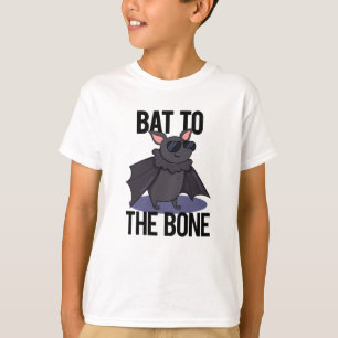 Bat to the Bone Funny Animal Puff T-Shirt