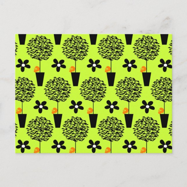 Bat Topiary Postkarte (Vorderseite)