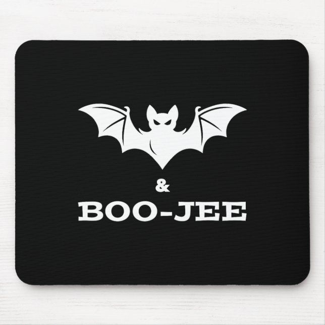 Bat und Boo-jee Boujee Halloween Kostümtrick oder Mousepad (Vorne)