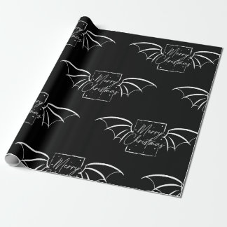 Bat Wing Frohe Weihnachts Buchwrapping Papier Geschenkpapier
