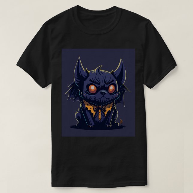 Bat Winged Trick oder Trete T-Shirt (Design vorne)