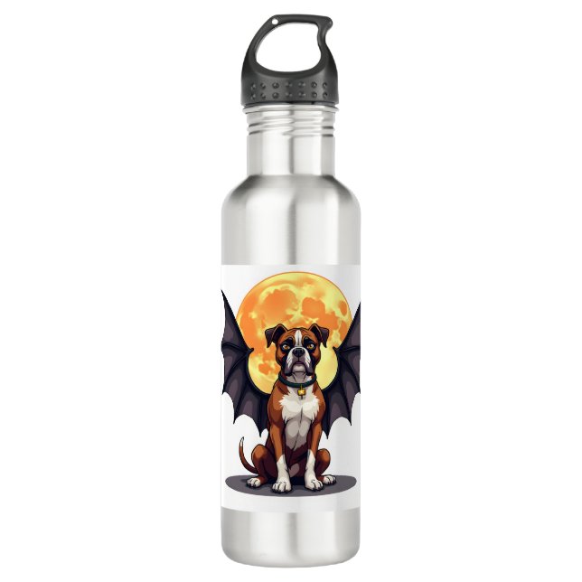 Bat Wings Boxer Edelstahlflasche (Vorderseite)