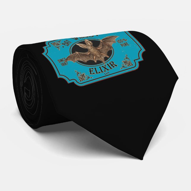 BAT WINGS ELIXIR lustige halloween Krawatte (Gerollt)