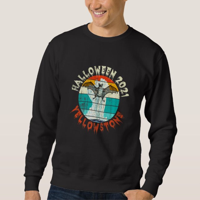 Bat Yellowstone Halloween Sweatshirt (Vorderseite)