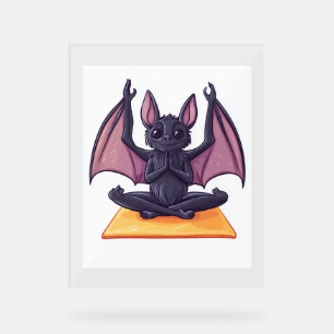 Bat Yoga Flow Acrylschild