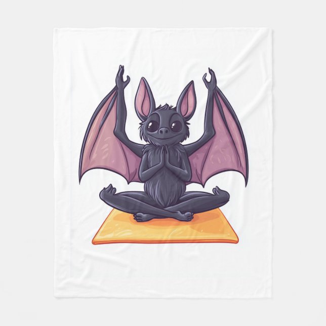 Bat Yoga Flow Fleecedecke (Vorderseite)