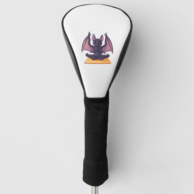 Bat Yoga Flow Golf Headcover (Vorderseite)