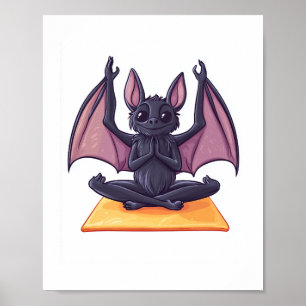Bat Yoga Flow Poster