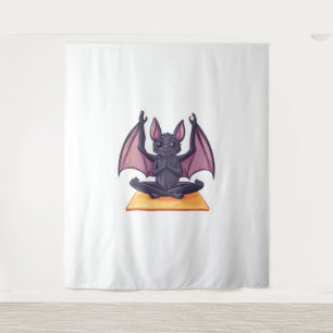 Bat Yoga Flow Wandteppich