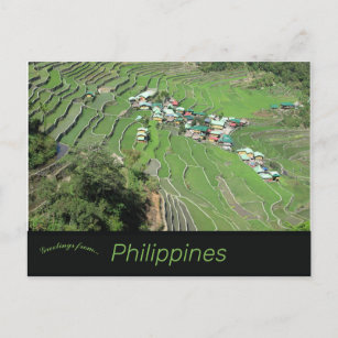Batad Rice Terraces nahe Banaue Ifugao Philippinen Postkarte