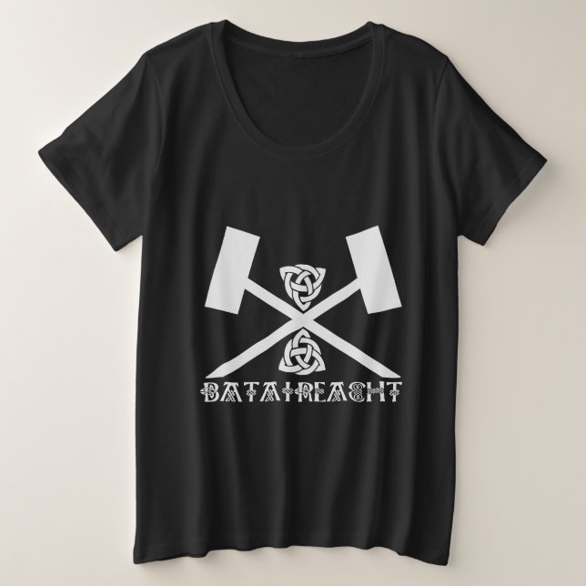 Bataireacht Irish Stick Fighting Ireland Martial Große Größe T-Shirt (Design vorne)