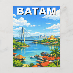 Batam Indonesien Reise Postkarte