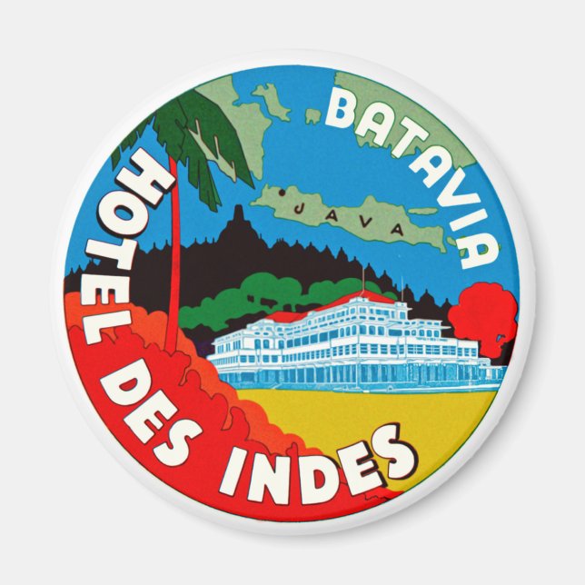 Batavia Hotel Des Indies Magnet (Vorne)