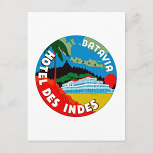 Batavia Hotel Des Indies Postkarte