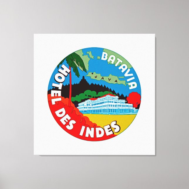 Batavia Hotel Des Indies - XL Leinwanddruck (Vorderseite)