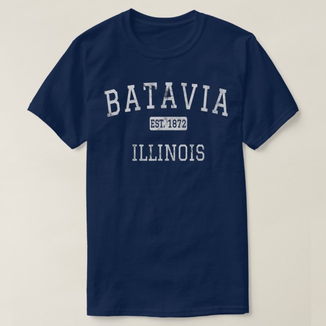 Batavia Illinois IL Vintag 1 T-Shirt (Design vorne)