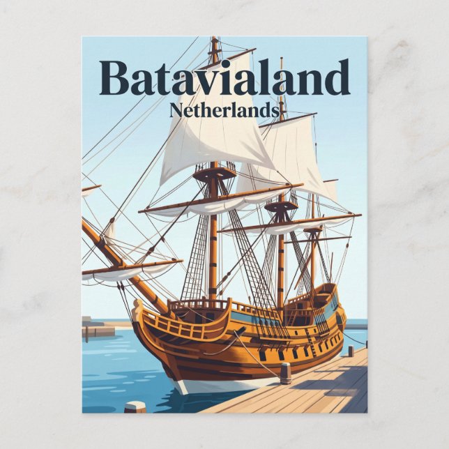 Batavialand Niederlande Postkarte (Vorderseite)