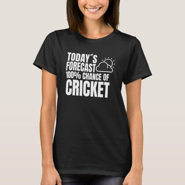 Batch Game Weather Preview Bowler Batsman Cricke T-Shirt (Vorderseite)