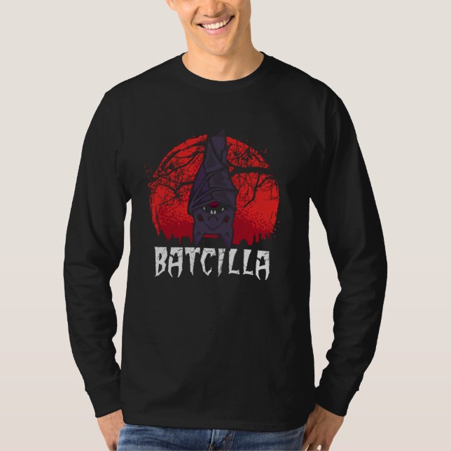Batcilla Bat Blood Suction Halloween Scary Virus T-Shirt (Vorderseite)