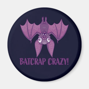 Batcrap Crazy Wacky Cartoon Bat Magnet