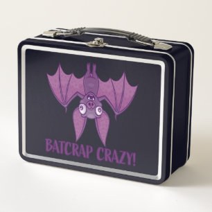 Batcrap Crazy Wacky Cartoon Bat Metall Brotdose