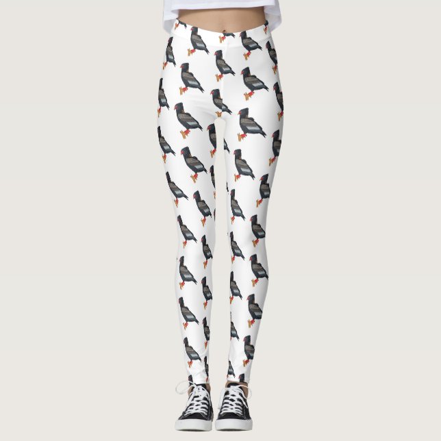 Bateleur Eagle Illustration Leggings (Vorderseite)