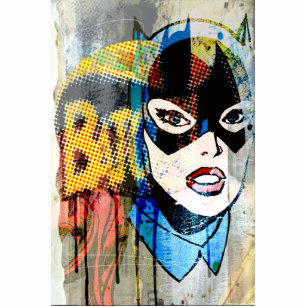 Batgirl Head Freistehende Fotoskulptur