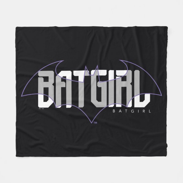 Batgirl Hi-Tech Name Graphic Fleecedecke (Vorderseite (Horizontal))