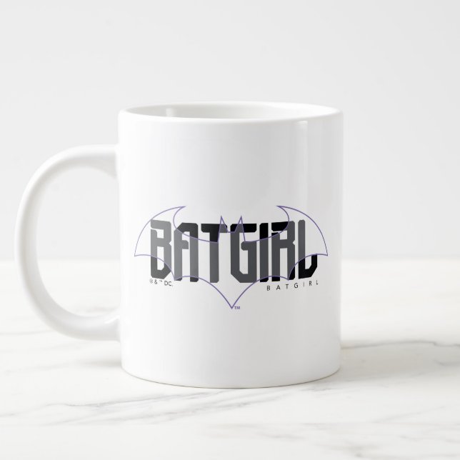 Batgirl Hi-Tech Name Graphic Jumbo-Tasse (Links)