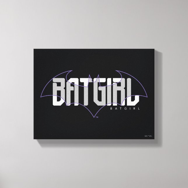 Batgirl Hi-Tech Name Graphic Leinwanddruck (Vorderseite)