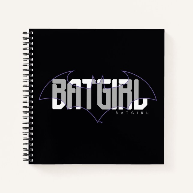 Batgirl Hi-Tech Name Graphic Notizbuch (Vorderseite)