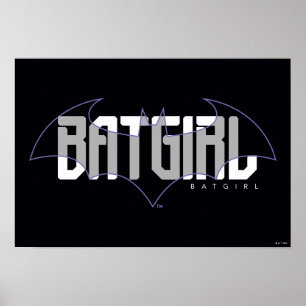 Batgirl Hi-Tech Name Graphic Poster