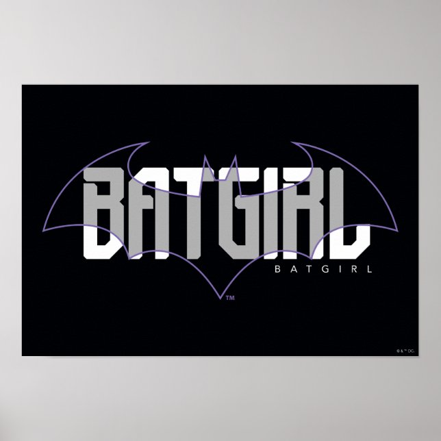 Batgirl Hi-Tech Name Graphic Poster (Vorne)