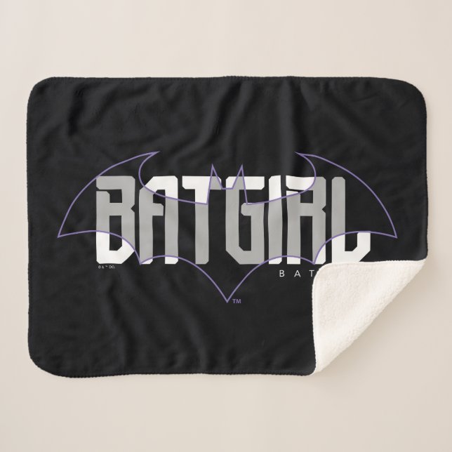 Batgirl Hi-Tech Name Graphic Sherpadecke (Vorderseite (Horizontal))
